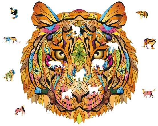 Image du produit Eureka 2D RainboWooden Puzzle Tigre (138 pièces)