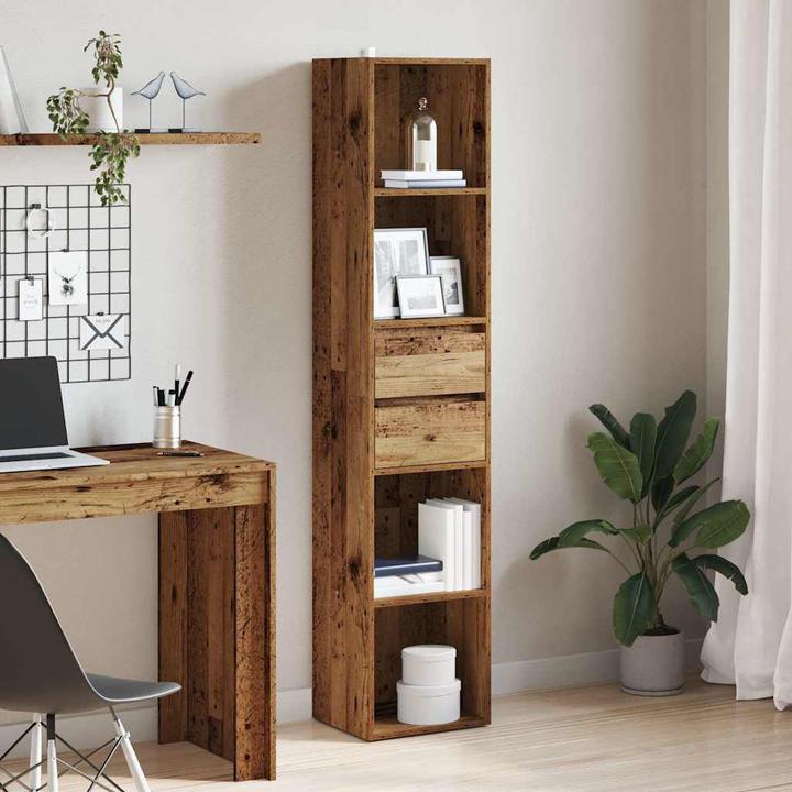 Immagine prodotto vidaXL Bücherregal Altholz-Optik 36x30x171 cm Holzwerkstoff Bücherschrank (36 x 30 x 171 cm)