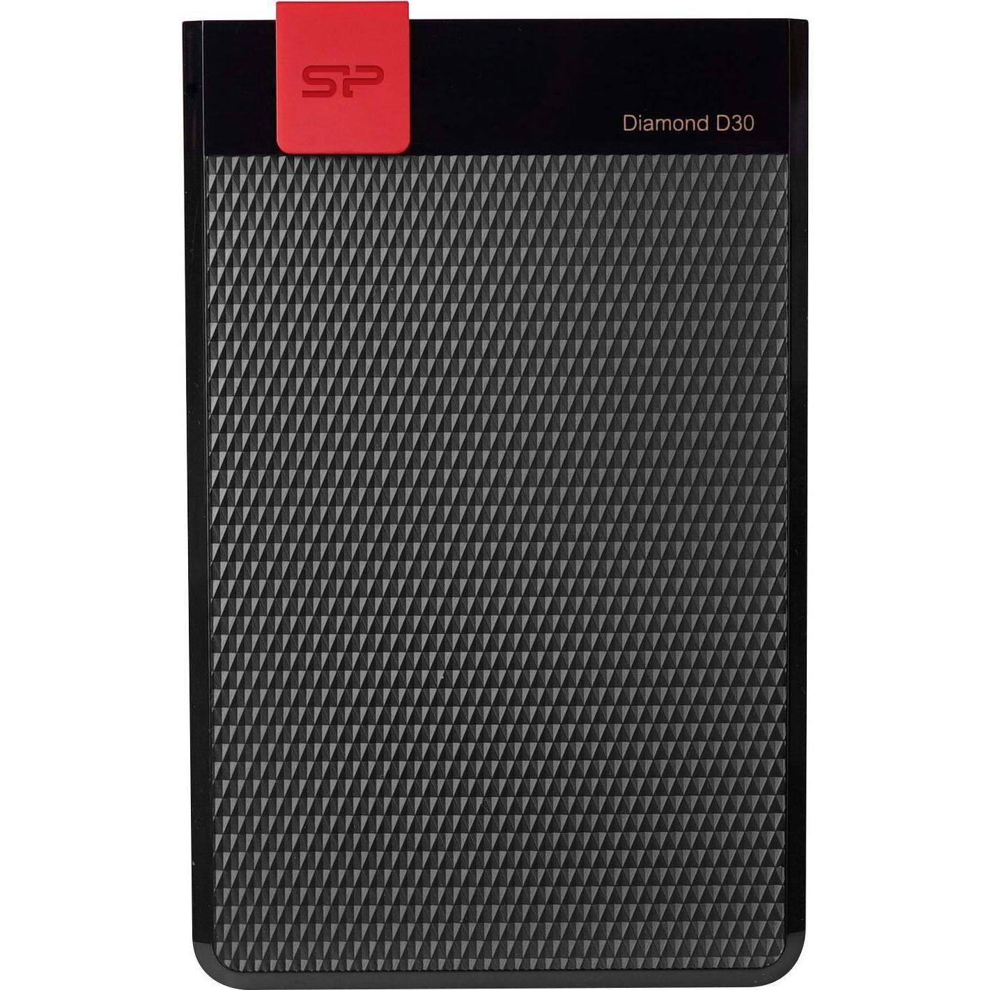 Thumbnail - Silicon Power Diamond D30 - Festplatte - 1 TB - extern (tragbar) (1 TB), Externe Festplatte, Schwarz