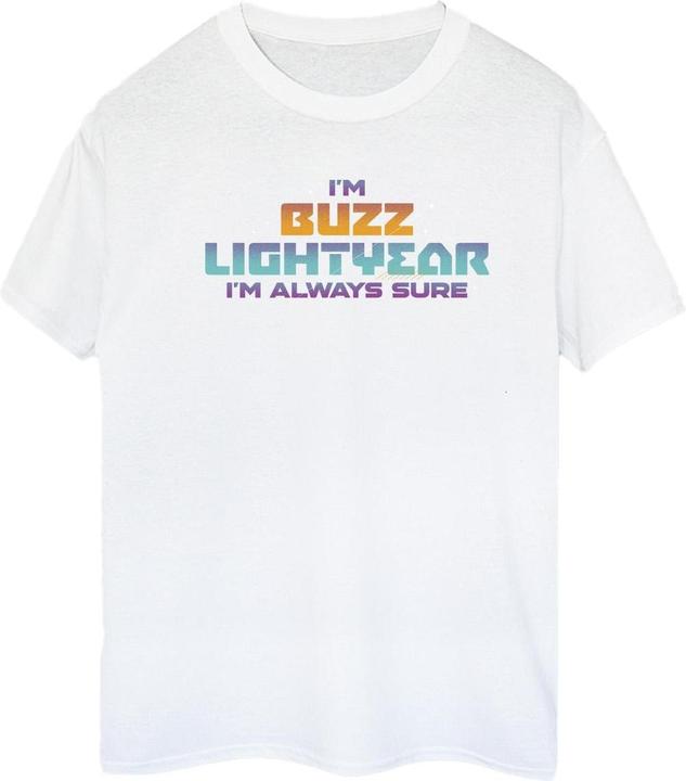 Actual product image Disney Womens/Ladies Lightyear Always Sure Text Cotton Boyfriend T-Shirt (3XL)