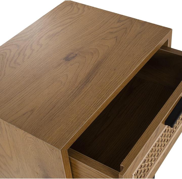 Immagine prodotto Comodino con tre cassetti e gambe in metallo (40 x 30 x 65 cm)