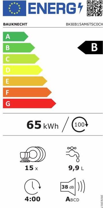 Energy Label Bauknecht BK8IB15AM6TSC0CH