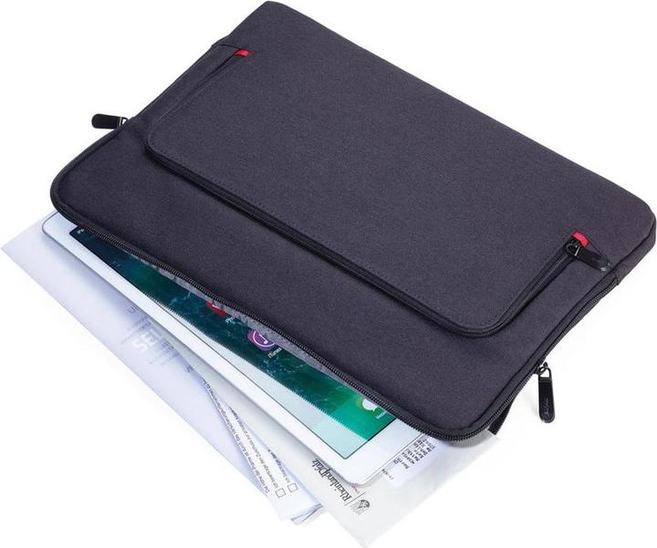 Actual product image Troika MON CARRY Sacoche avec fermeture glissière 2 poches et élastique, noir