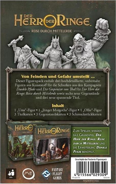 Actual product image FFG FFGD0176 - Creatures of Darkness - Exp. for: Lord of the Rings Journey through Middle-earth (German, 1 - 5 Players)