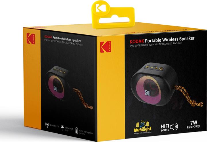 Produktbild Kodak PWS-2234 7 Watt RMS IPX6 Bleutooth Lautsprecher (9.50 h)