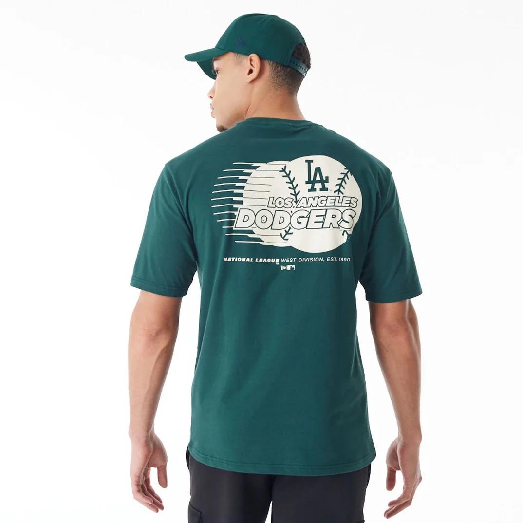 Thumbnail - New Era, Herren, Shirt, t-shirt los angeles dodgers baseball graphic, Grün, (M)