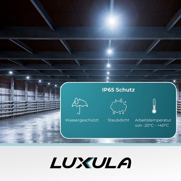 Produktbild Luxula LED-Hallenleuchte LX500135, HighBay, UFO, 100W, 10000lm, CCT, IP65 (10000 lm)