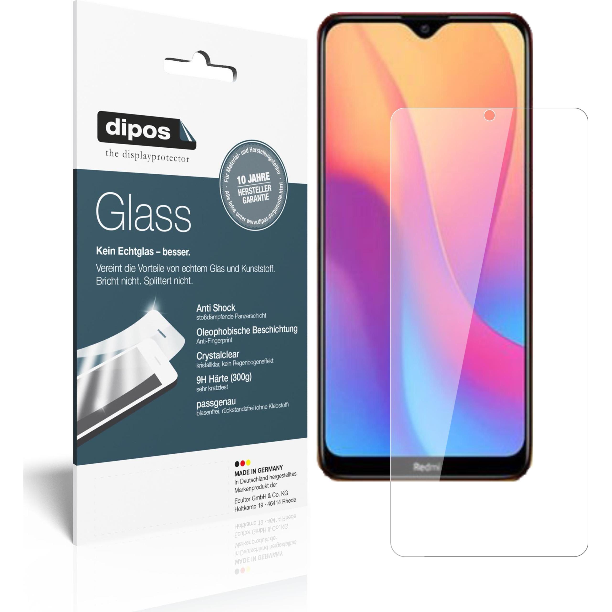 Dipos Displayschutz Anti-Shock (1 Stück, Xiaomi Redmi 9C), Smartphone Schutzfolie, Transparent