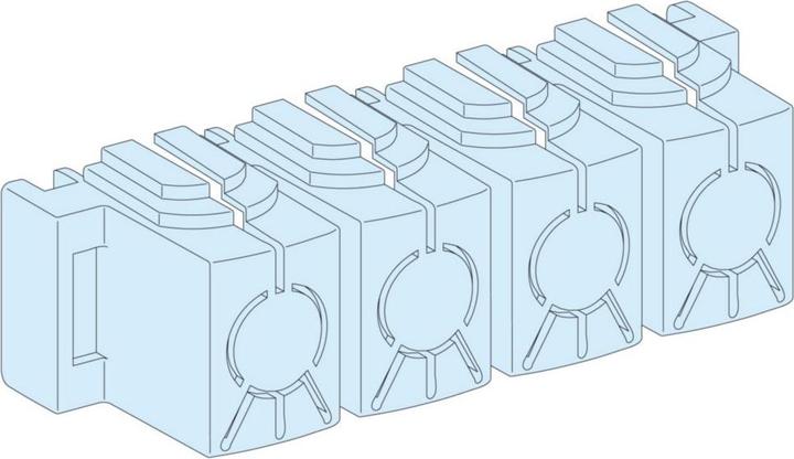Produktbild Schneider Electric Prisma Plus G Satz Isolierabdeckungen für Powerclip-Schienen LVS04150 /8Stk/