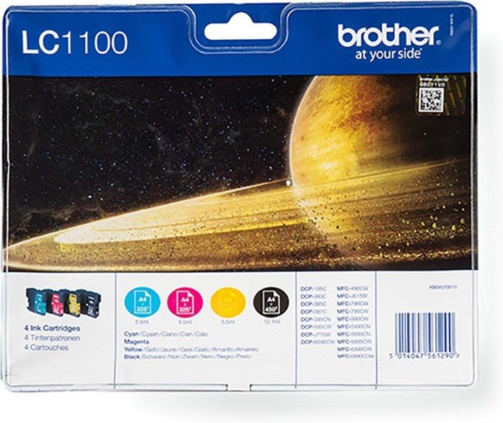 Produktbild Brother LC-1100VALBP Value Pack (M, BK, Y, C)