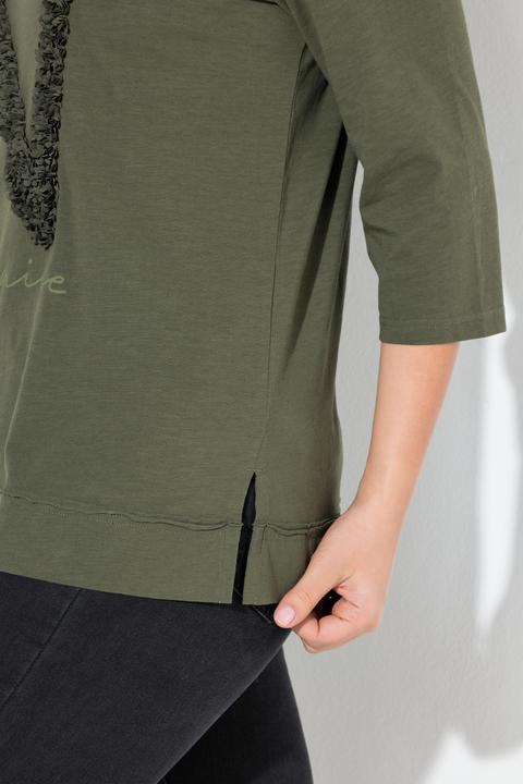 Produktbild Ulla Popken Shirt, Nice, Classic, Rundhalsausschnitt, 3/4-Arm (58)