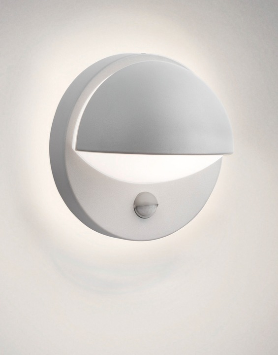 Actual product image Philips myGarden IR ES wall lamp June 42W, gray, motion detector (E27, IP44)