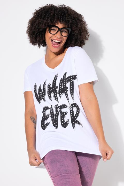 Produktbild Angel of Style T-Shirt, A-Linie, Schriftzug mit Ziernieten (54)
