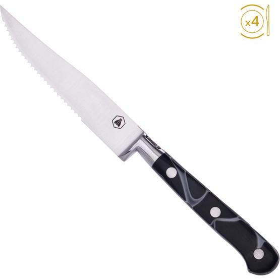 Laguiole Set Of 4 Steak Knives W/ Resin Handle, Besteck