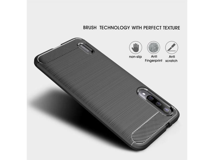 Actual product image Screenguard Xiaomi Mi A3 Hull Carbon Brushed Soft TPU (Mi A3)