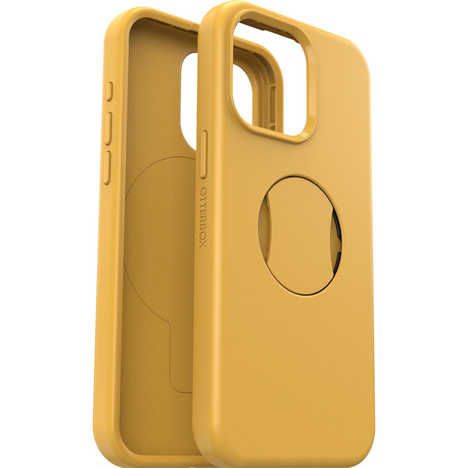 OtterBox OtterGrip Symmetry mit MagSafe (Apple iPhone 15 Pro Max), Smartphone Hülle, Gelb