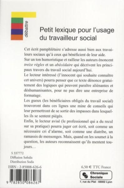 Produktbild Petit lexique pour l'usage du travailleur social (Französisch, Hardy Guy, Darnaud Thierry, 2006)