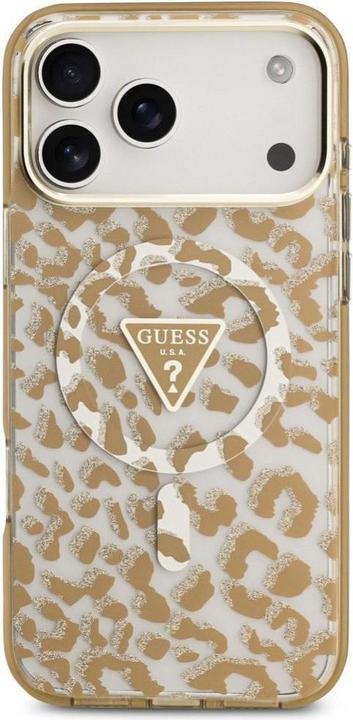 Immagine prodotto Guess - Leopard Glitter MagSafe (GUHMP17LHLEGTGLW) - iPhone 17 Pro - Brown (Apple iPhone 17 Pro)