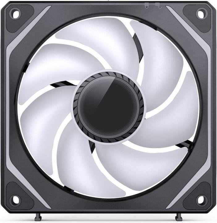 Actual product image Jonsbo ZL-120B PWM ARGB Lüfter 3er Pack, reguläre Ausrichtung - 120mm, schwarz (120 mm, 3x)