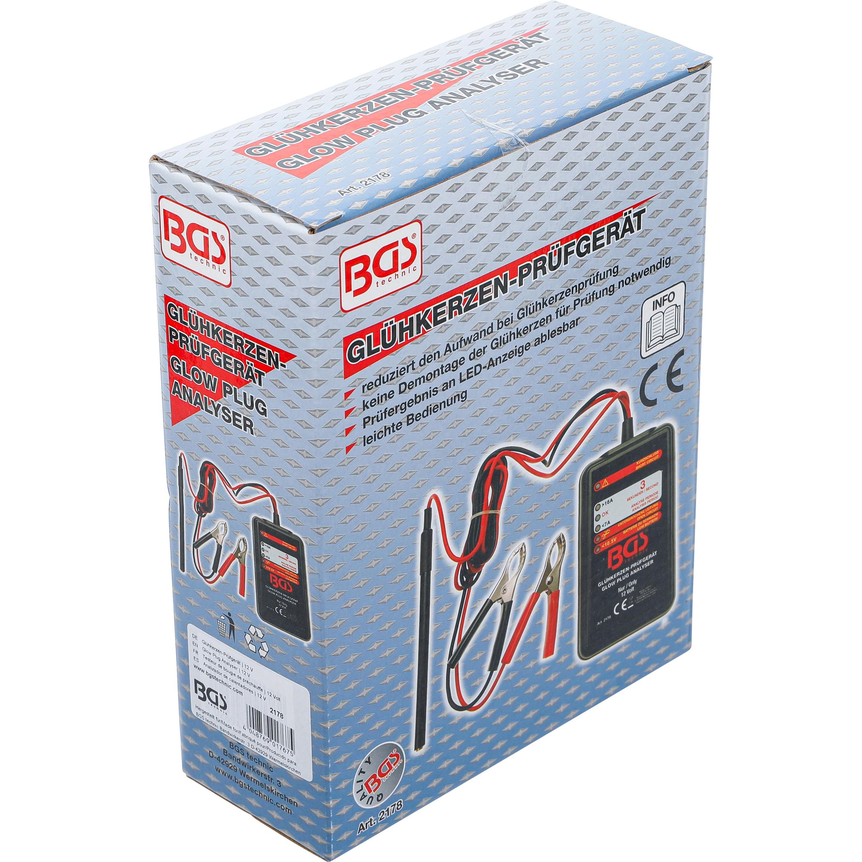 BGS, Multimeter, Glühkerzen-Prüfgerät 12 V