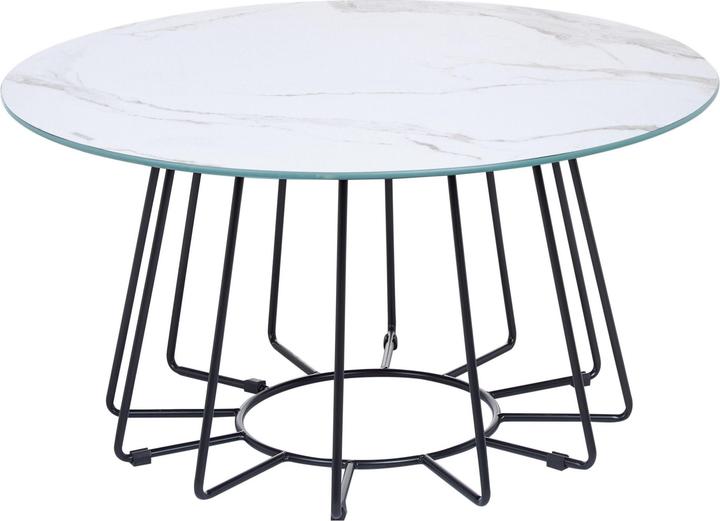 Plateau : aspect marbre, Structure : Noir