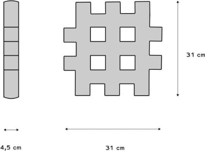 Produktbild Marioinex Maxi Waffle 24 Stück Bausteine