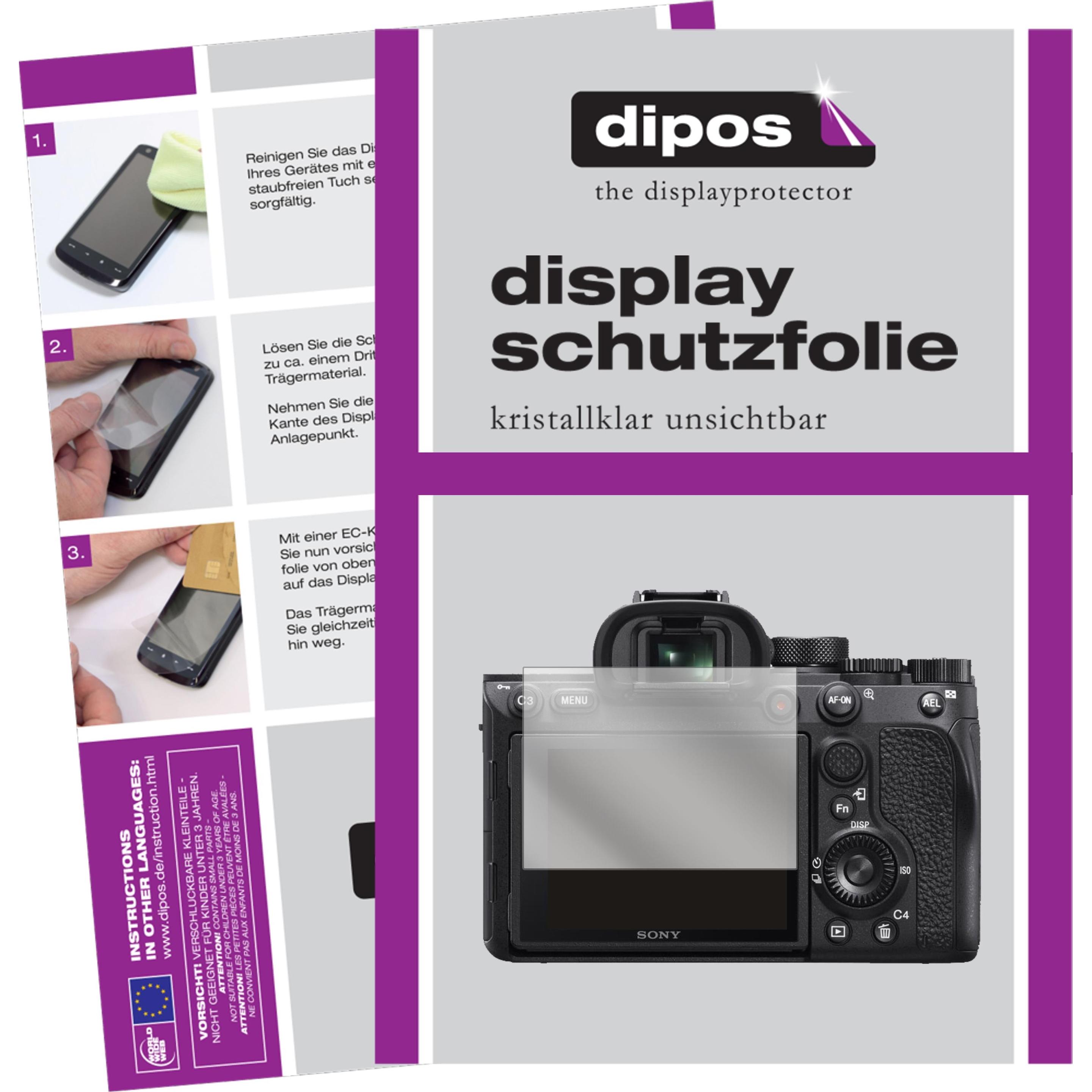 Dipos Displayschutzfolie Crystalclear (Optik), Digitalkamera Zubehör, Transparent