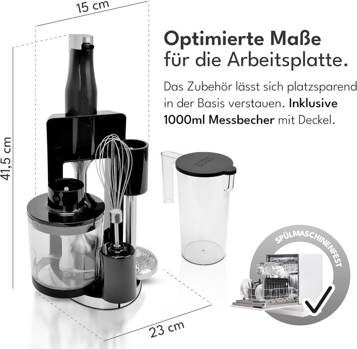 Actual product image Lebenlang Hand blender set