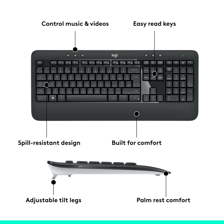 Actual product image Logitech MK540 Advanced (CH, Wireless)