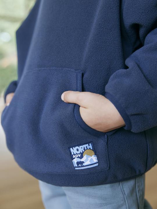 Produktbild Vertbaudet Kapuzenpullover aus Fleece mit Kängurutasche, Jungen (104, 98)