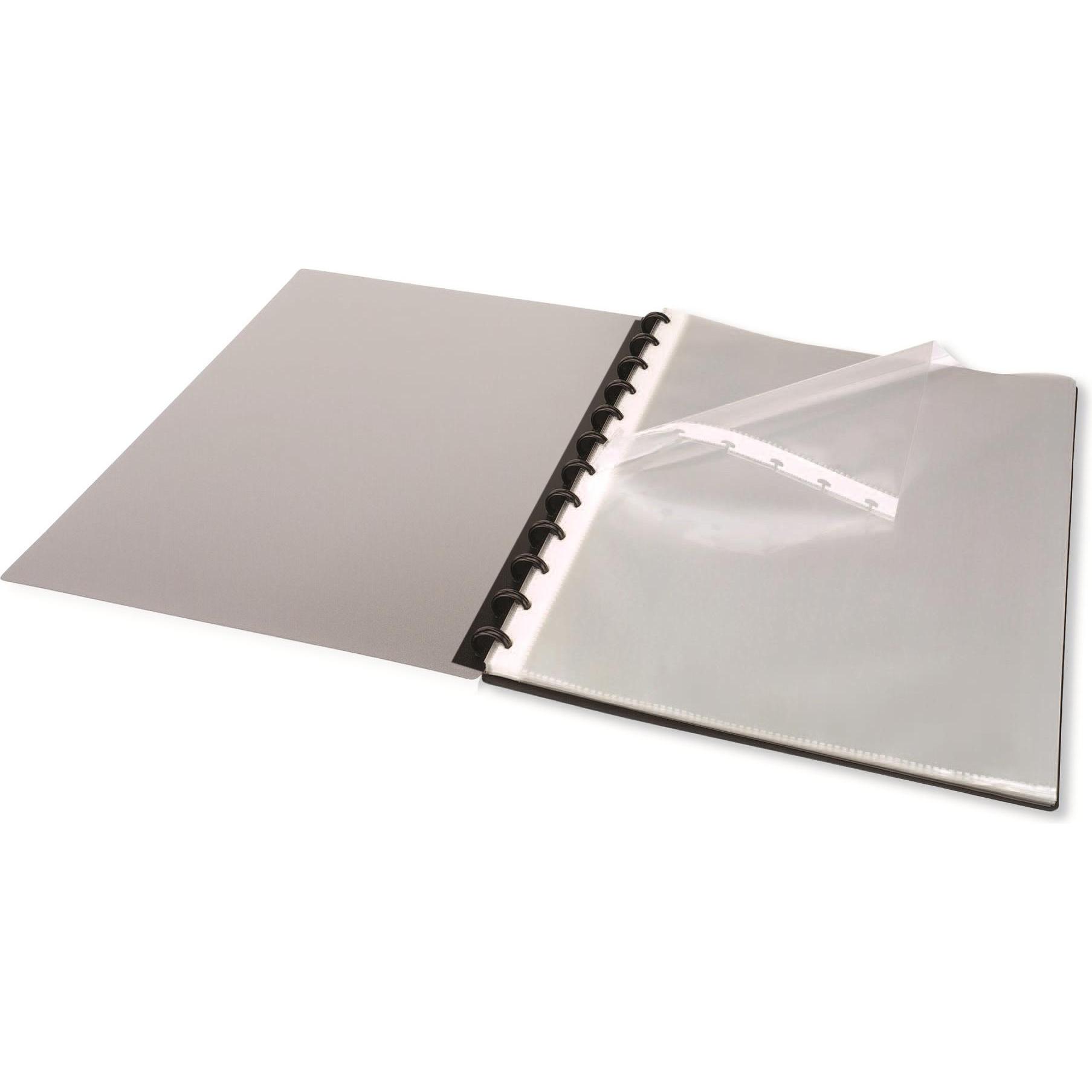 Elba, Mappe, vario-zipp Prospekthülle manageMe!, DIN A4, genarbt aus PP 0,08 mm, oben offen, dokumentenecht, zur (A4, 1 ...