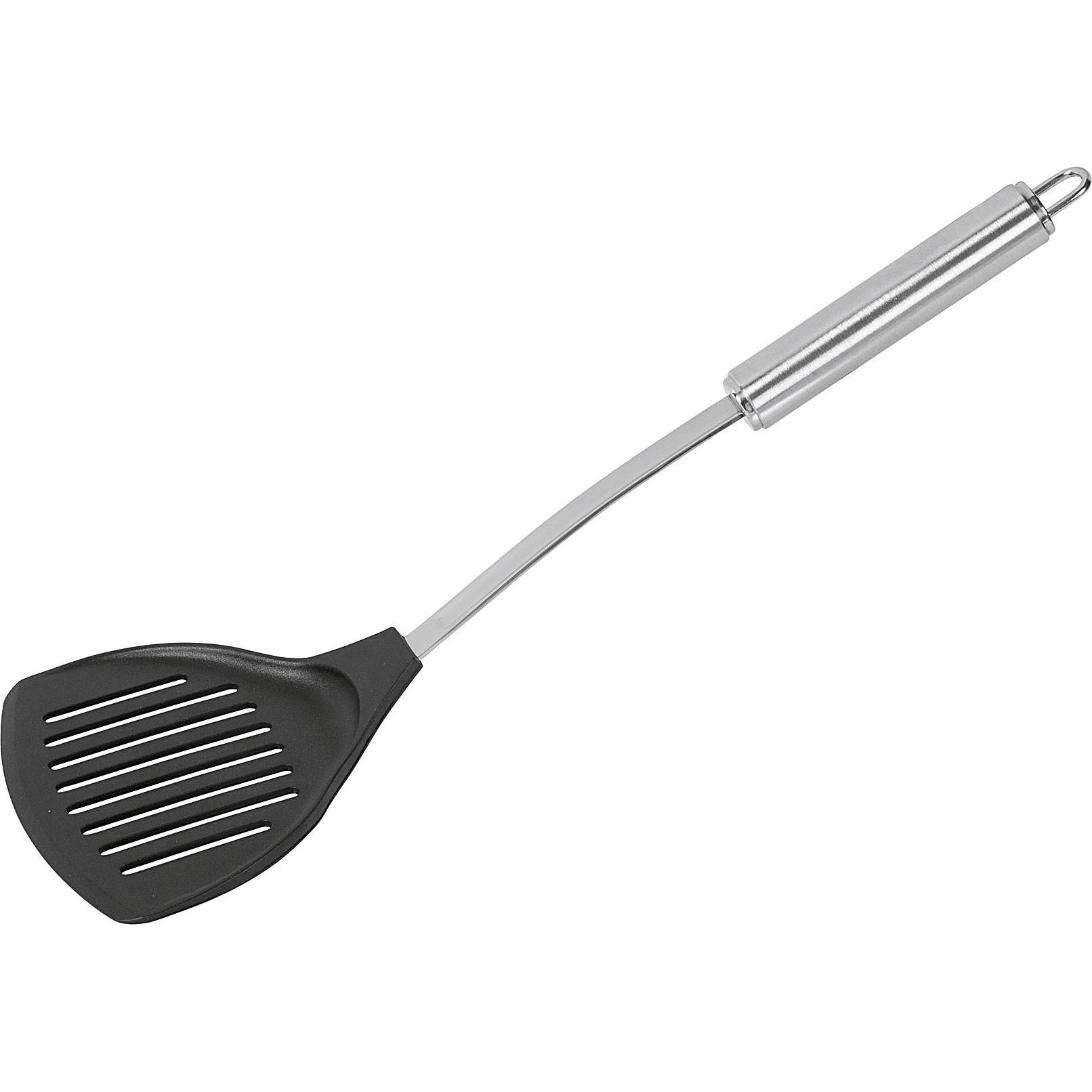 My Basics Universalwender Nylon mit Edelstahlgriff, Kochbesteck, Schwarz