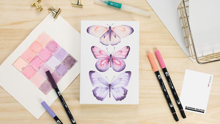 Produktbild Tombow Watercoloring Canvas Set (4x)
