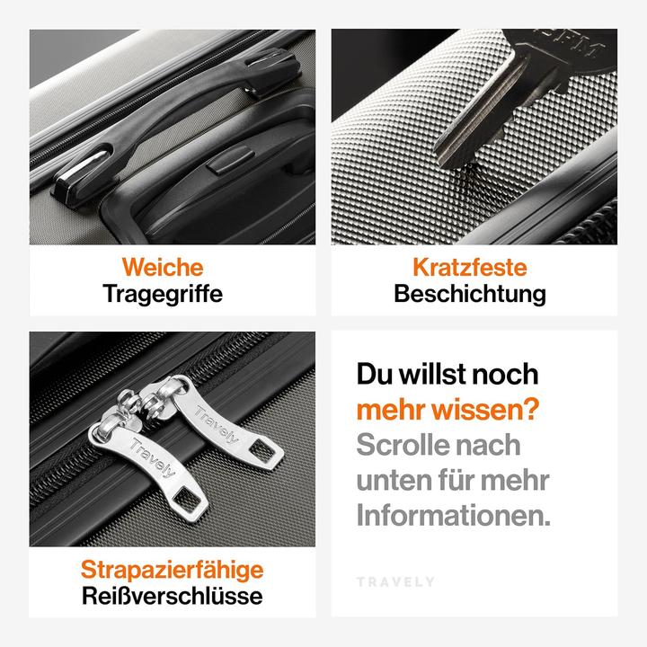 Produktbild Travely Robuster Hartschalenkoffer (120 l)