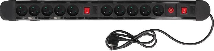 Image du produit Velleman Bloc Multiprise - 10 Prises - Avec Protection Contre Les Surcharges (10x, PECO 7/5, 1.50 m)