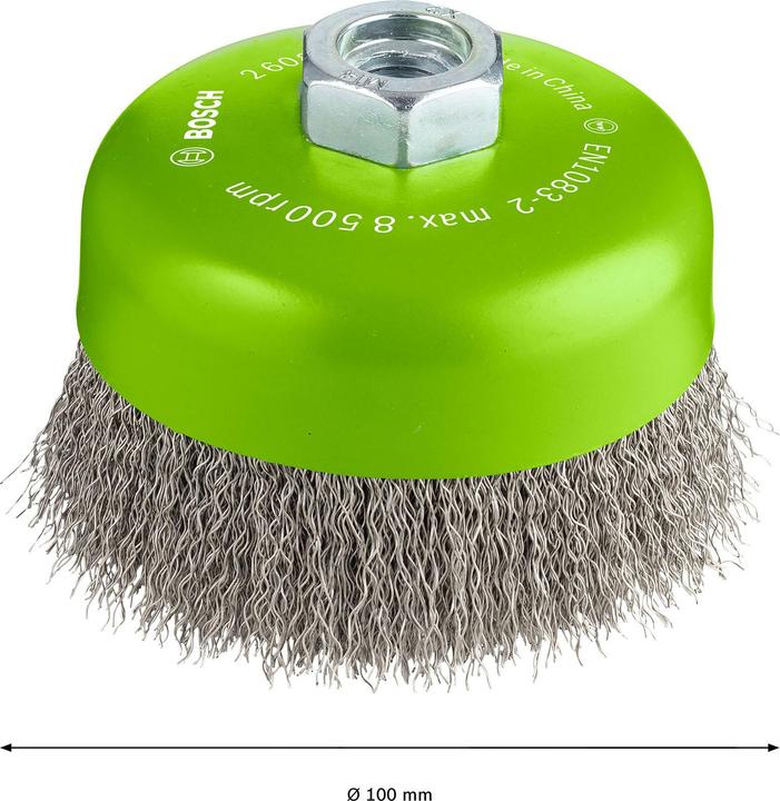 Produktbild Bosch Professional Zubehör PRO Stainless Steel clean Topfbürste, 100 x 0,3 mm, Gewinde