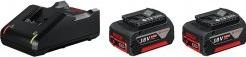 Productafbeelding Bosch Professional 2x GBA 18V accu + GAL 18V-40 lader (18 V)