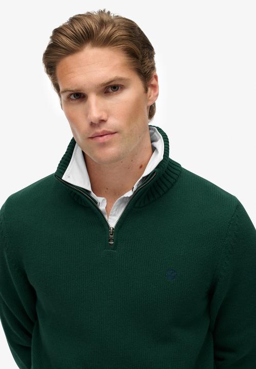 Produktbild Superdry Baumwollpullover mit Halbzip (L)