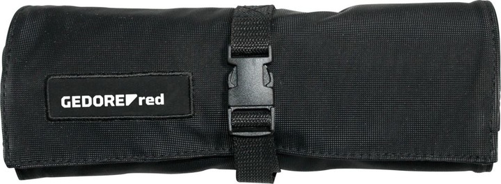 Gedore Red red Werkzeug-Rolltasche für 12 Schlüssel, Mit Fach für Kleinteile, Ohne Bestückung, Schwarz (1 Teile)