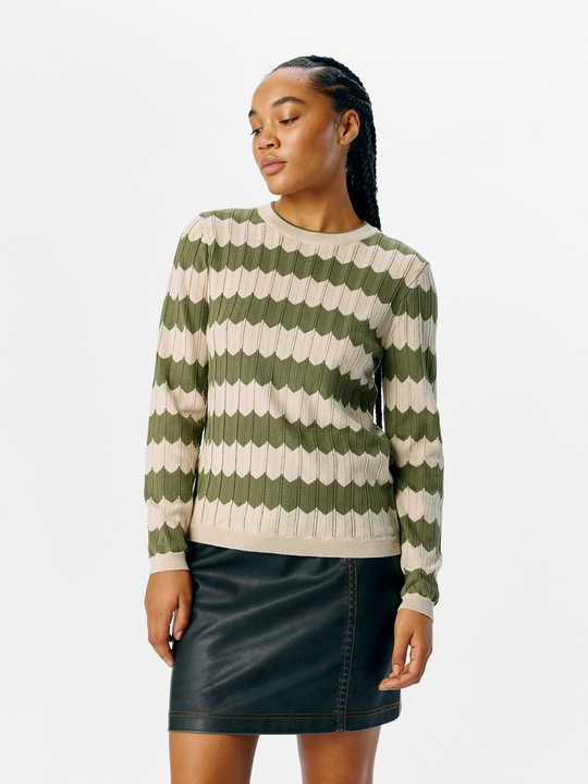 Immagine prodotto Object Gestreifter Strickpullover (L)