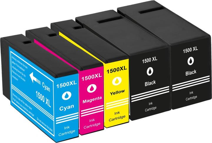 Actual product image Plutoos Canon PGI-1500 cartridges XL compatible, set of 5 colours