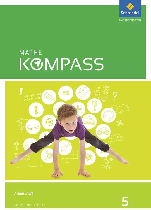 Produktbild Mathe Kompass 5. Schuljahr. Arbeitsheft mit Lösungen. BY (Deutsch, 2017)