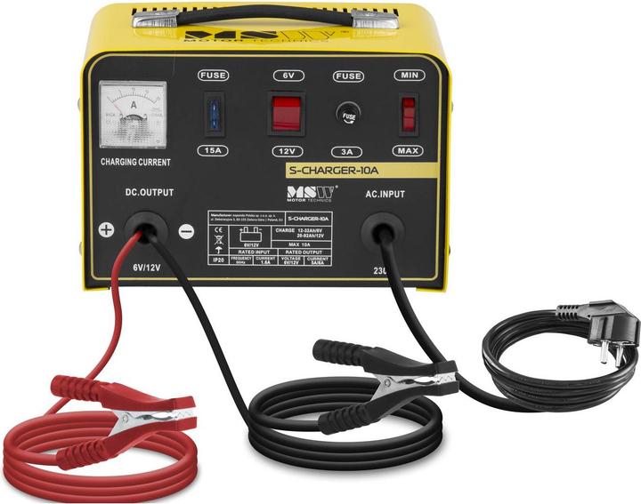 Actual product image MSW Heavy Duty Battery Charger - 6/12 V - 5/8 A (12V, 8 A)
