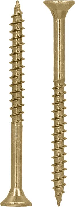 Image du produit Helpmate Universalschrauben Senkkopf 4x40, gelb passiviert, T-Antrieb, 450 Stück (450 Vis par pièce)