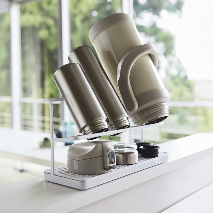Produktbild Yamazaki Flaschen-Abtropfständer mit Ablage TOWER