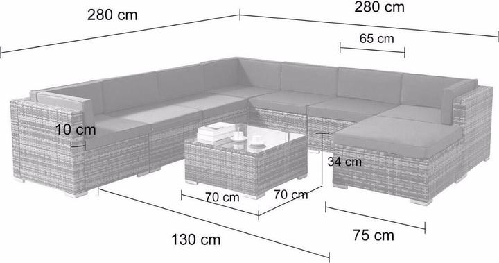 Produktbild Arebos Polyrattan