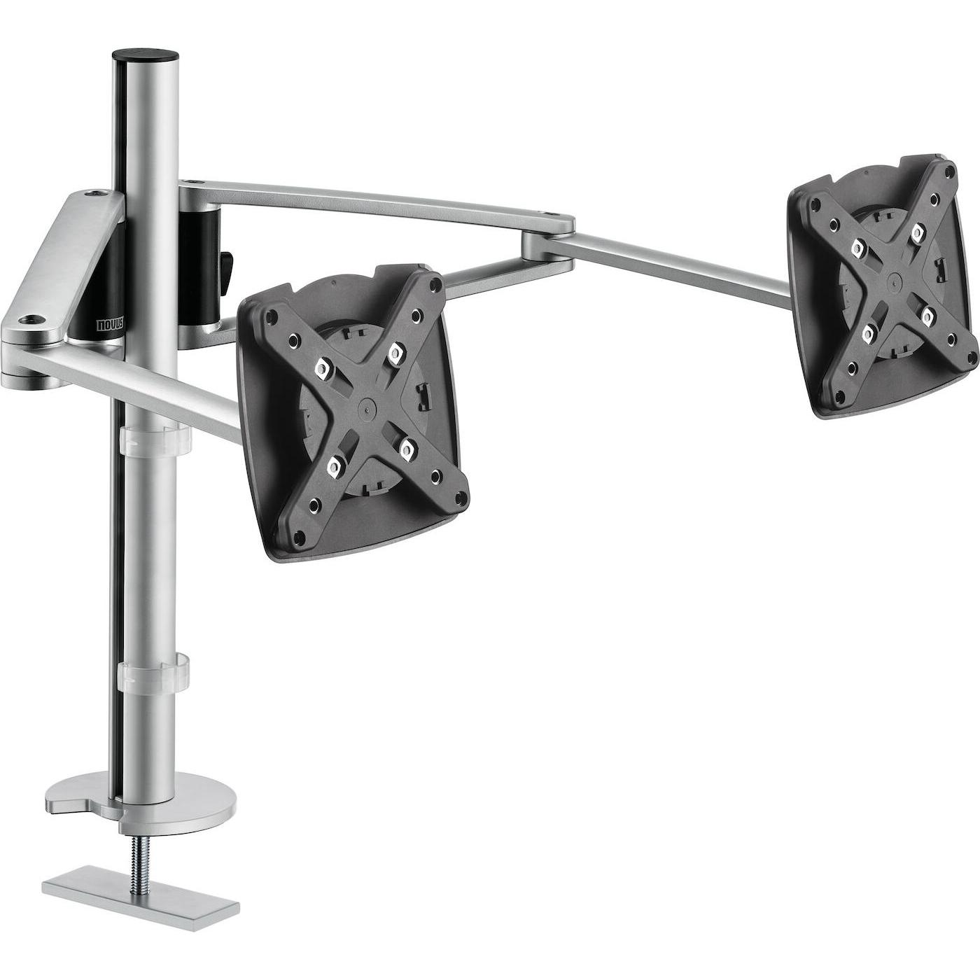 Novus Supporto per monitor MY twin arm 2.0 G (Tavolo, 10 kg), Supporto per monitor, Argento