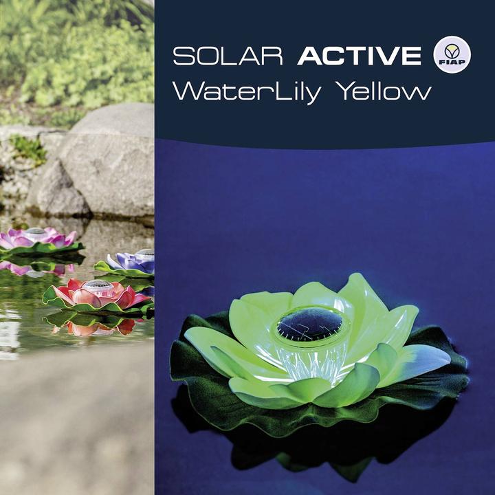 Image du produit Fiap 3206-3 SOLAR ACTIVE WaterLily Yellow Solar-Dekoleuchte LED LED fest eing (IP65)