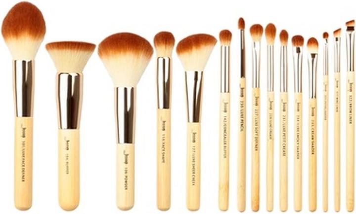 Produktbild NoName Bambus Makeup Pinsel Set Vegane Makeup Pinsel Kosmetik Pinsel Lidschatten Pinsel Puder Foundat (Set)