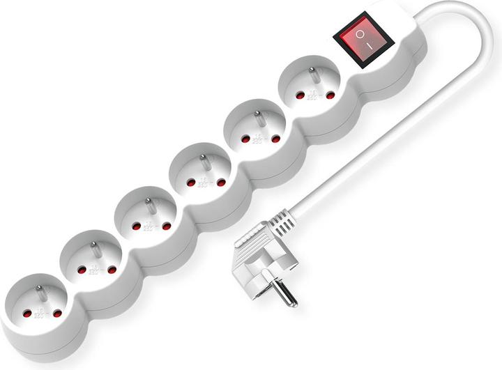 Produktbild Value 6-fach Steckdosenleiste UTE mit Schalter (6 x, CEE 7/5, CEE 7/3, 3 m)